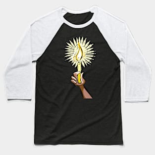 Candle of Hope to Light the Way Baseball T-Shirt